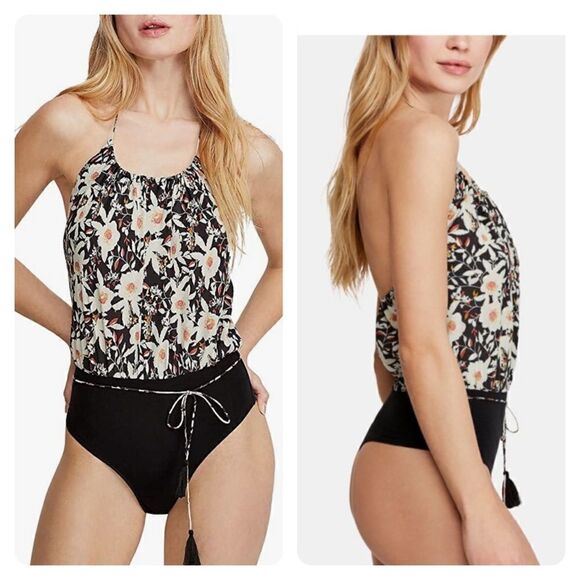 Free People Liza Halter Bodysuit - Picture 1 of 8